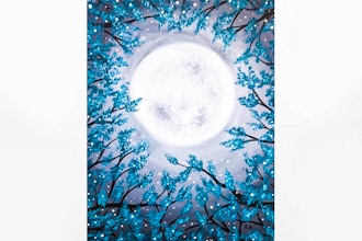Paint Nite: Twilight Teal Blossoms
